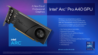 Especificaciones de los gráficos Intel® Arc™ Pro A40