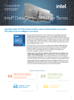 Intel® Data Center GPU serie Flex - Resumen del producto