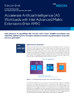 Acelera las cargas de trabajo de IA con Intel® AMX