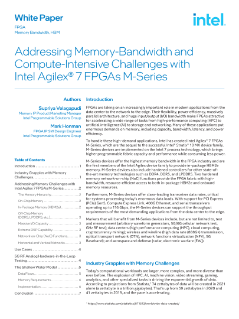 Resuelva el ancho de banda de memoria con las FPGAs Intel®