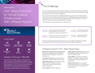 Captura de soluciones Intel® Select para infraestructura de desktop virtual con VMware Horizon®