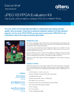 JPEG-XS FPGA Evaluation Kit