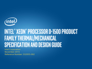 Intel® Xeon® D-1500 Processors Thermal Design Guide