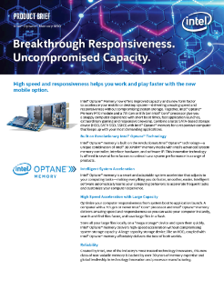 Intel® Optane™ Memory M10 Product Brief