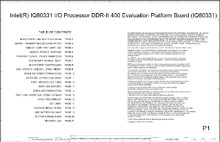 Intel® IQ80331 I/O Processor DDR-II 400 Board: Schematic