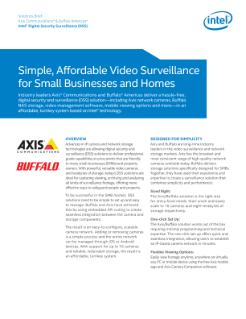 Vigilancia por video para pequeñas empresas y hogares: Resumen de la solución