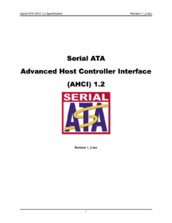 Serial ATA AHCI 1.2 Specification